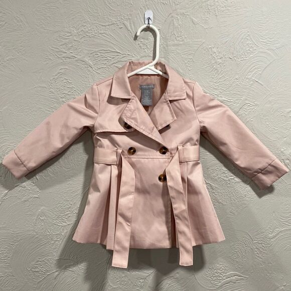 Tahari Other - Tahari toddler light pink trench coat size 18 months